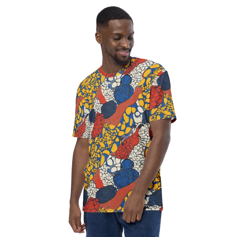 Chromatic Carapace on Men's Crew Neck T-Shirt — Left
