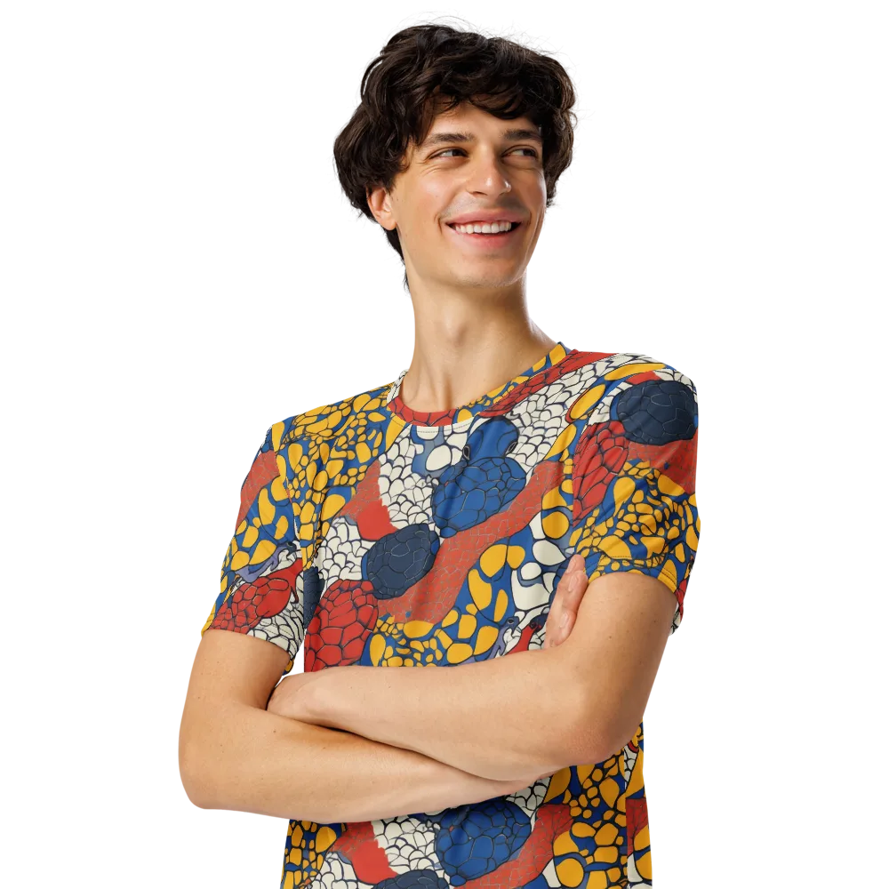 Chromatic Carapace on Men's Crew Neck T-Shirt — Left Front