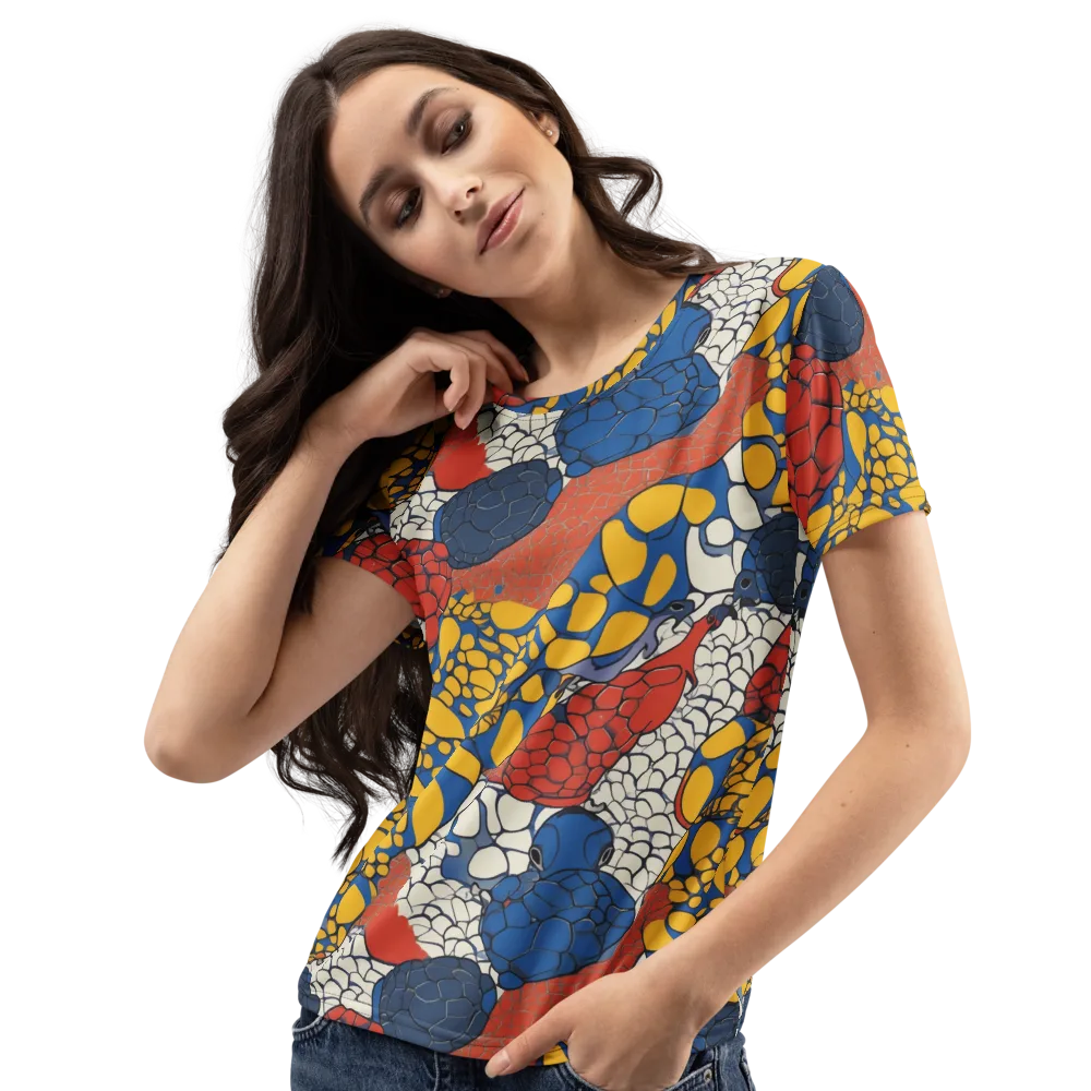 Chromatic Carapace on Women's Crew Neck T-Shirt — Left Front