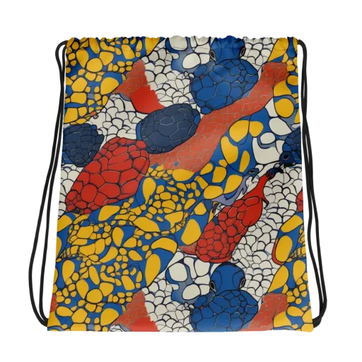 Chromatic Carapace on a Drawstring Bag