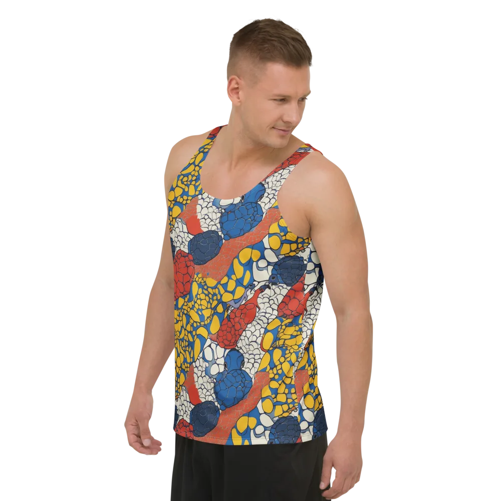 Chromatic Carapace on Men's Tank Top — Left Front