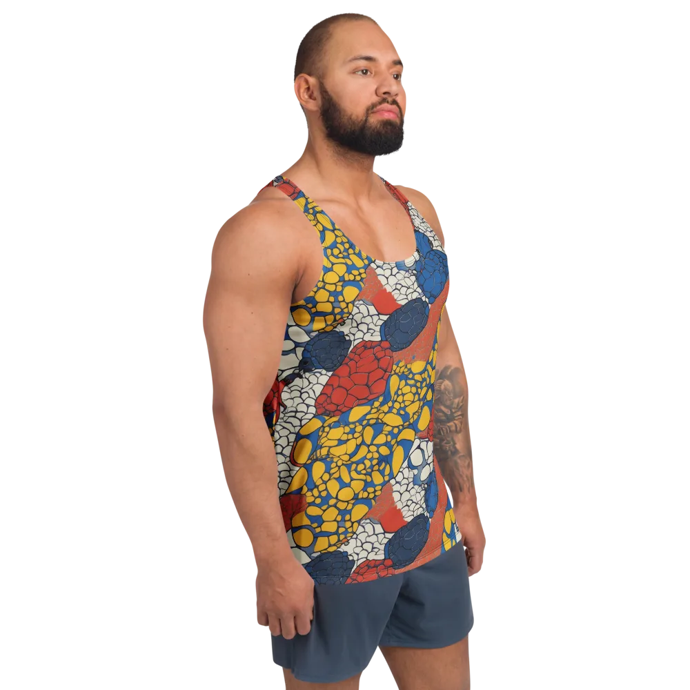 Chromatic Carapace on Men's Tank Top — Right Front