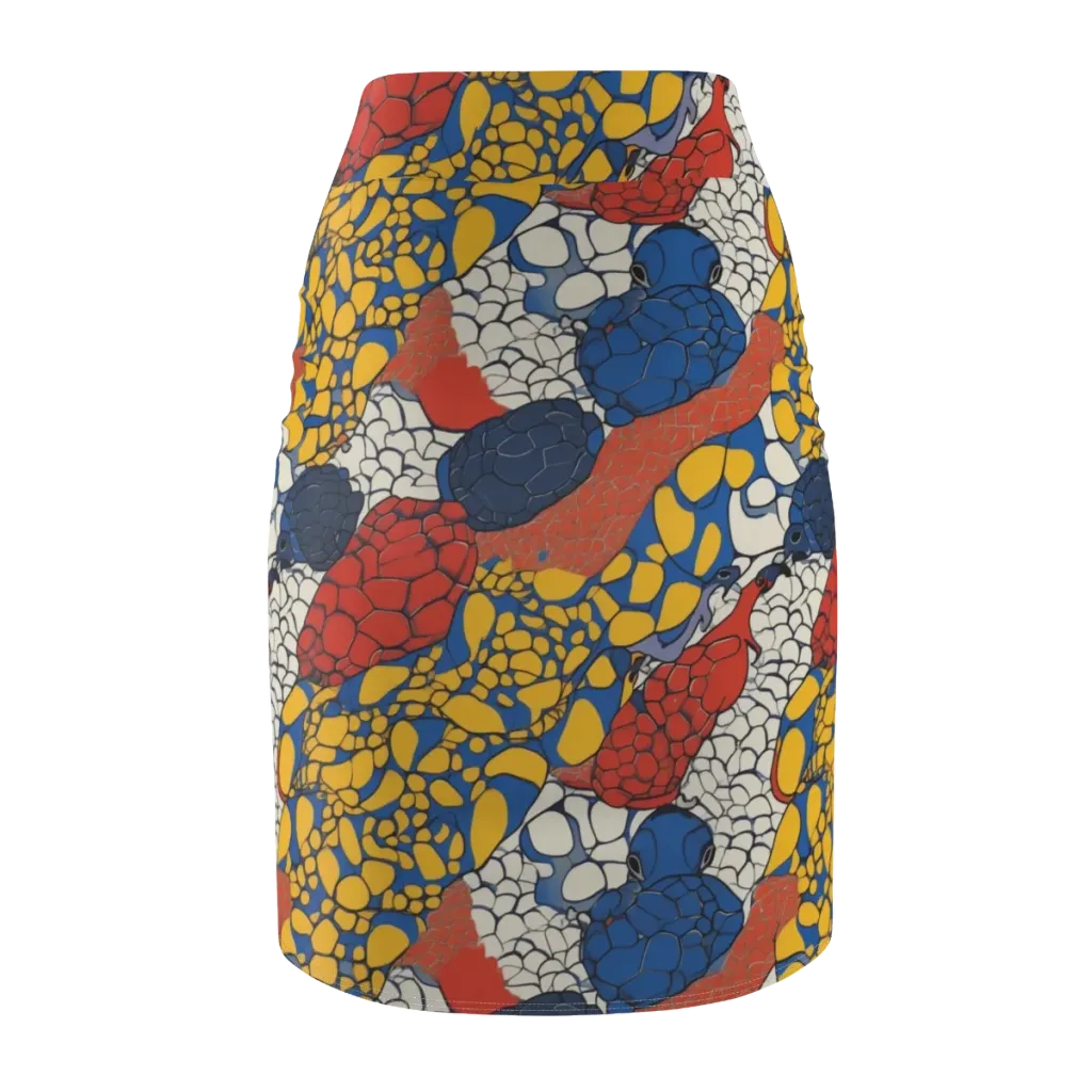Chromatic Carapace on Pencil Skirt — Back