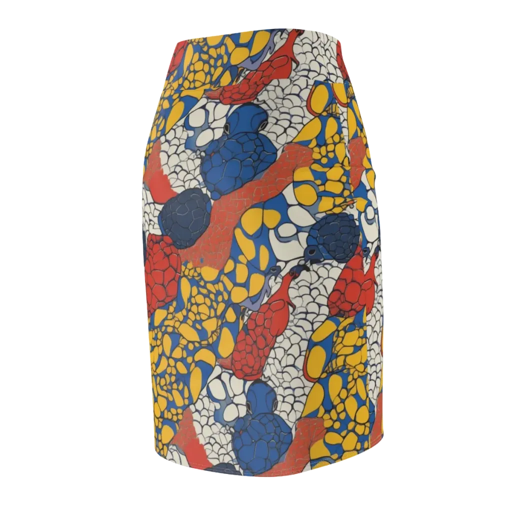 Chromatic Carapace on Pencil Skirt — Back Side