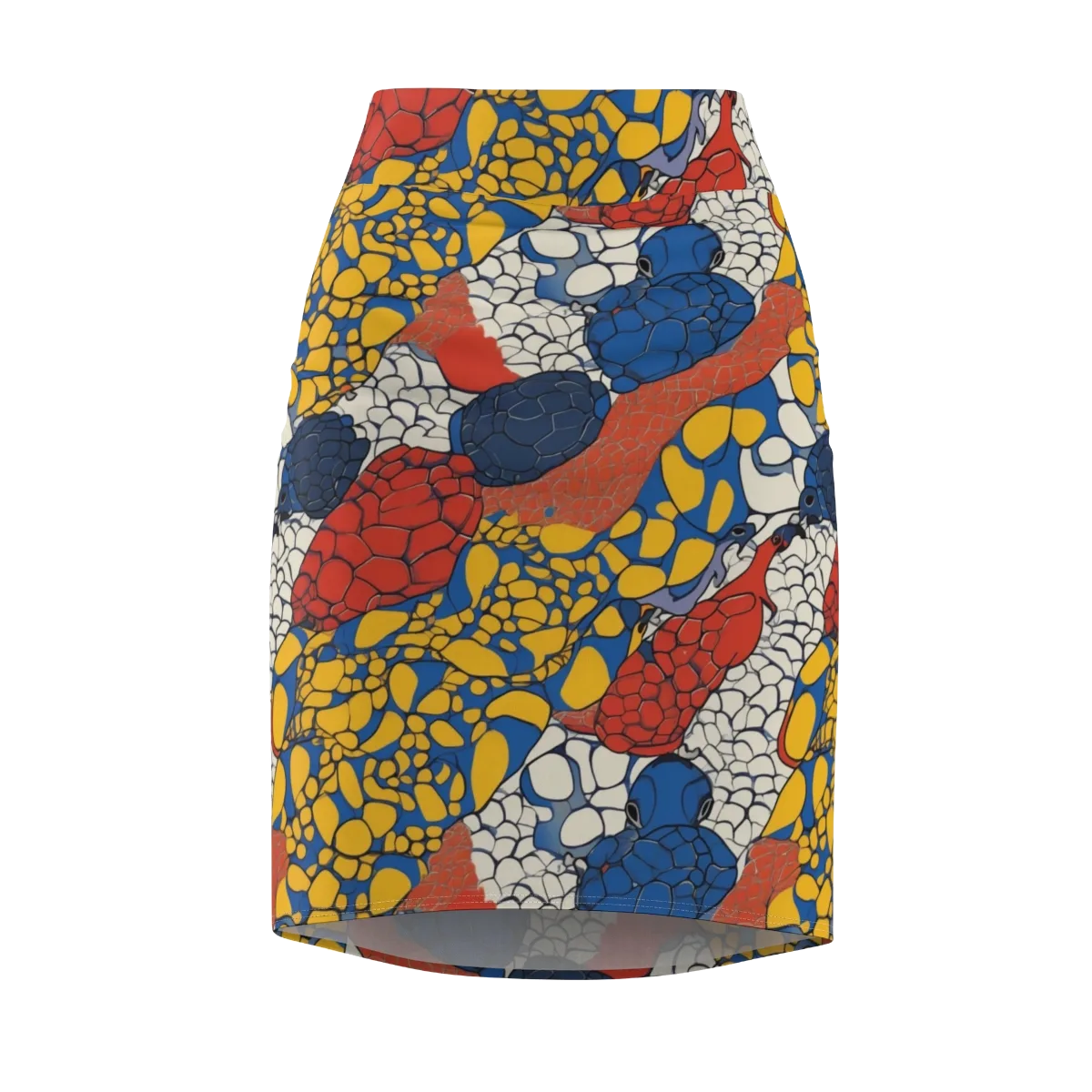 Chromatic Carapace on Pencil Skirt — Front
