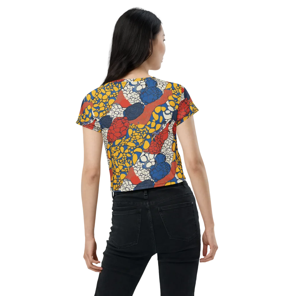 Chromatic Carapace on Crop Tee — Back