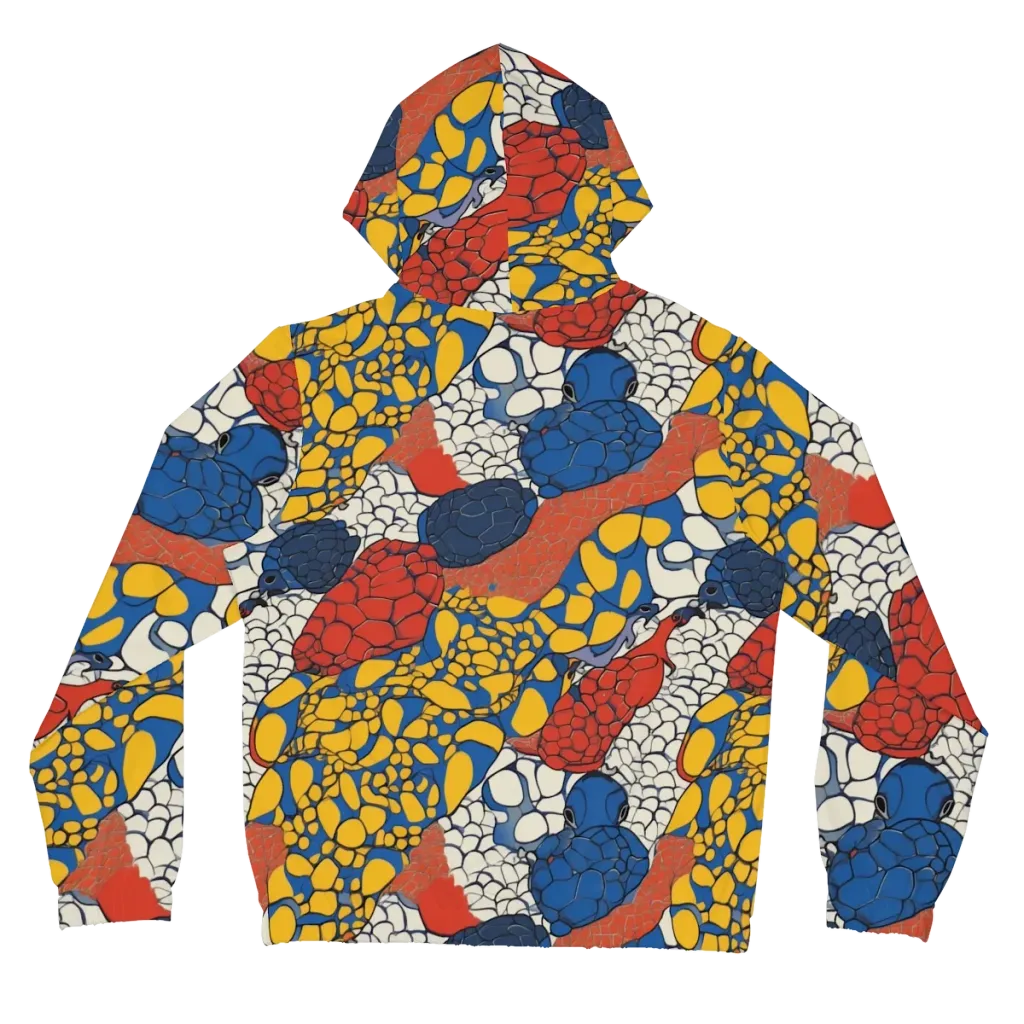 Chromatic Carapace on Women's Full-Zip Hoodie — Back
