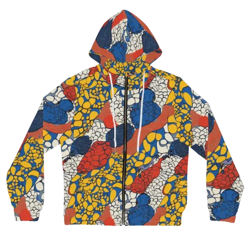 Chromatic Carapace on a Women's Full-Zip Hoodie