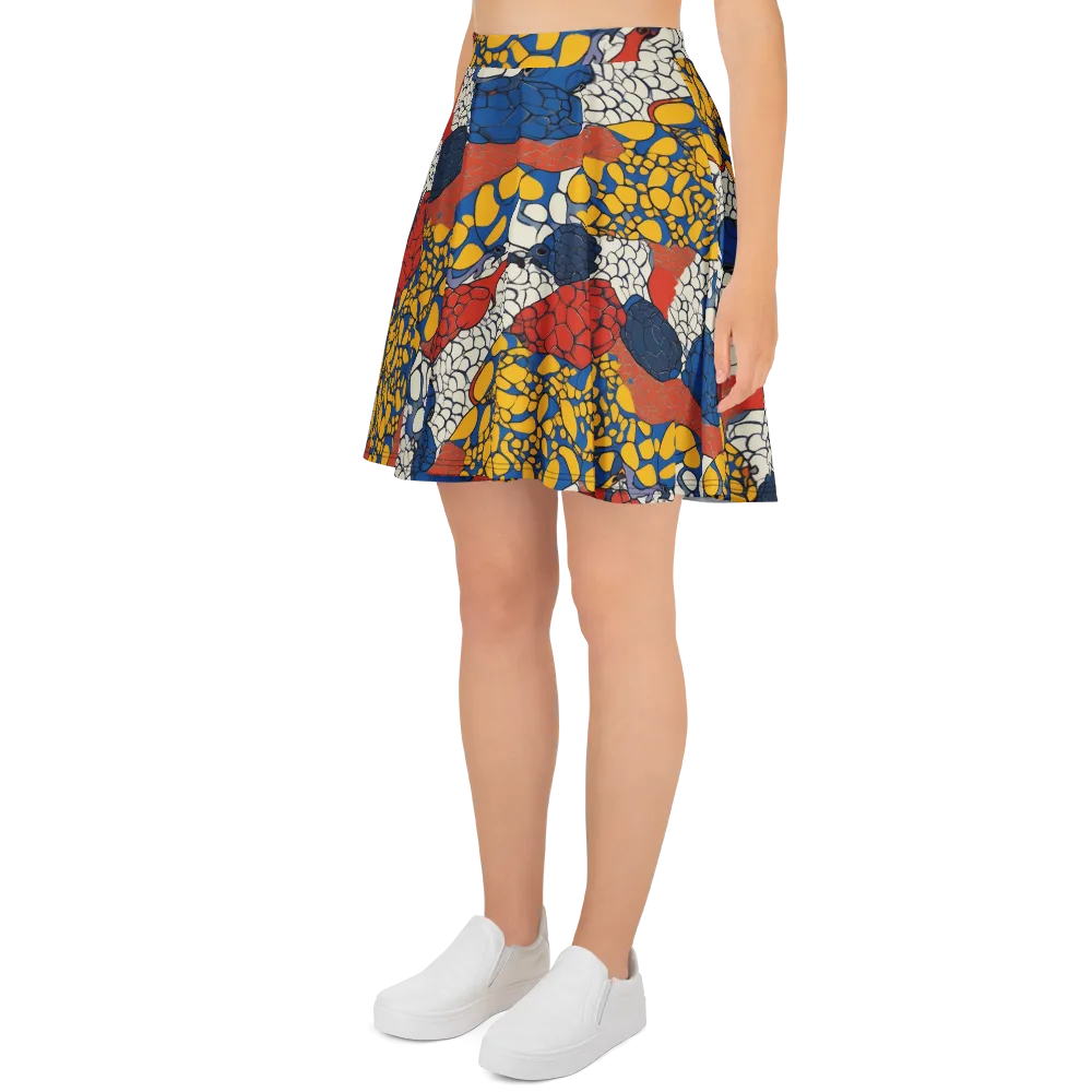 Chromatic Carapace on Skater Skirt — Left