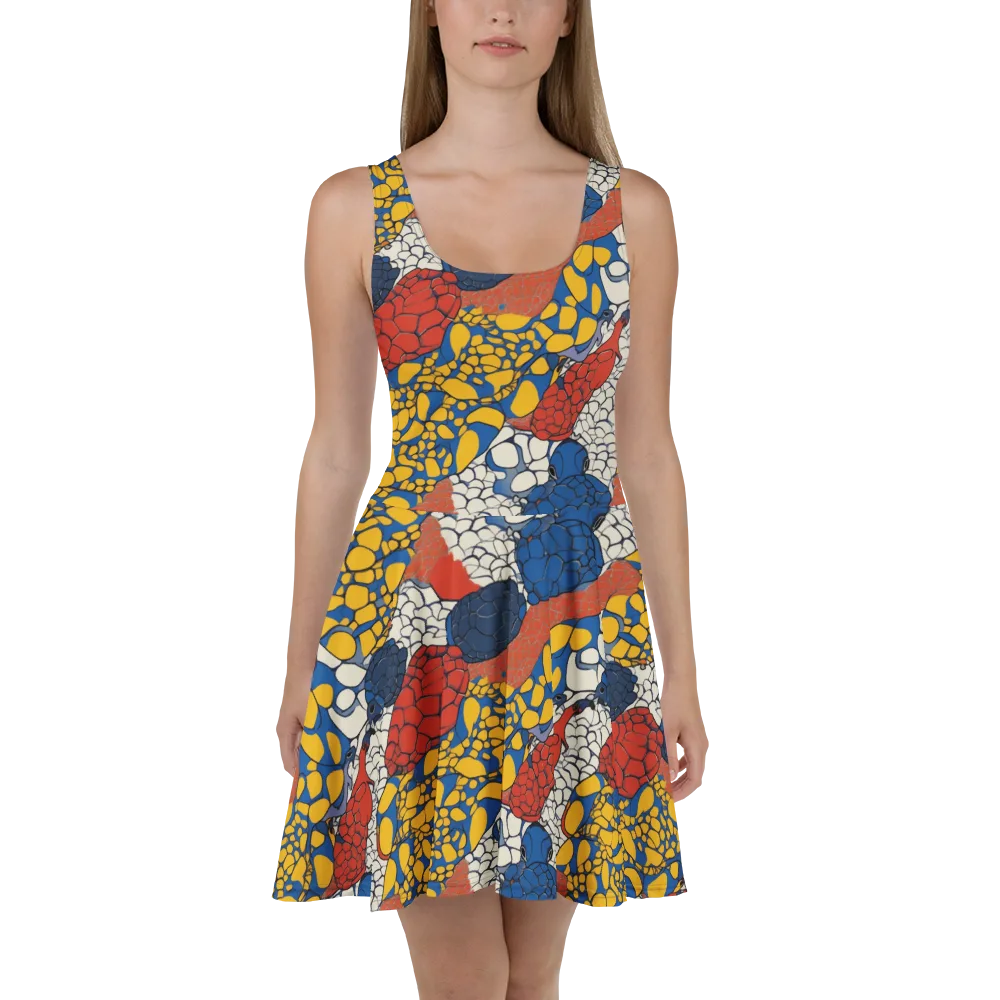 Chromatic Carapace on Skater Dress — Front