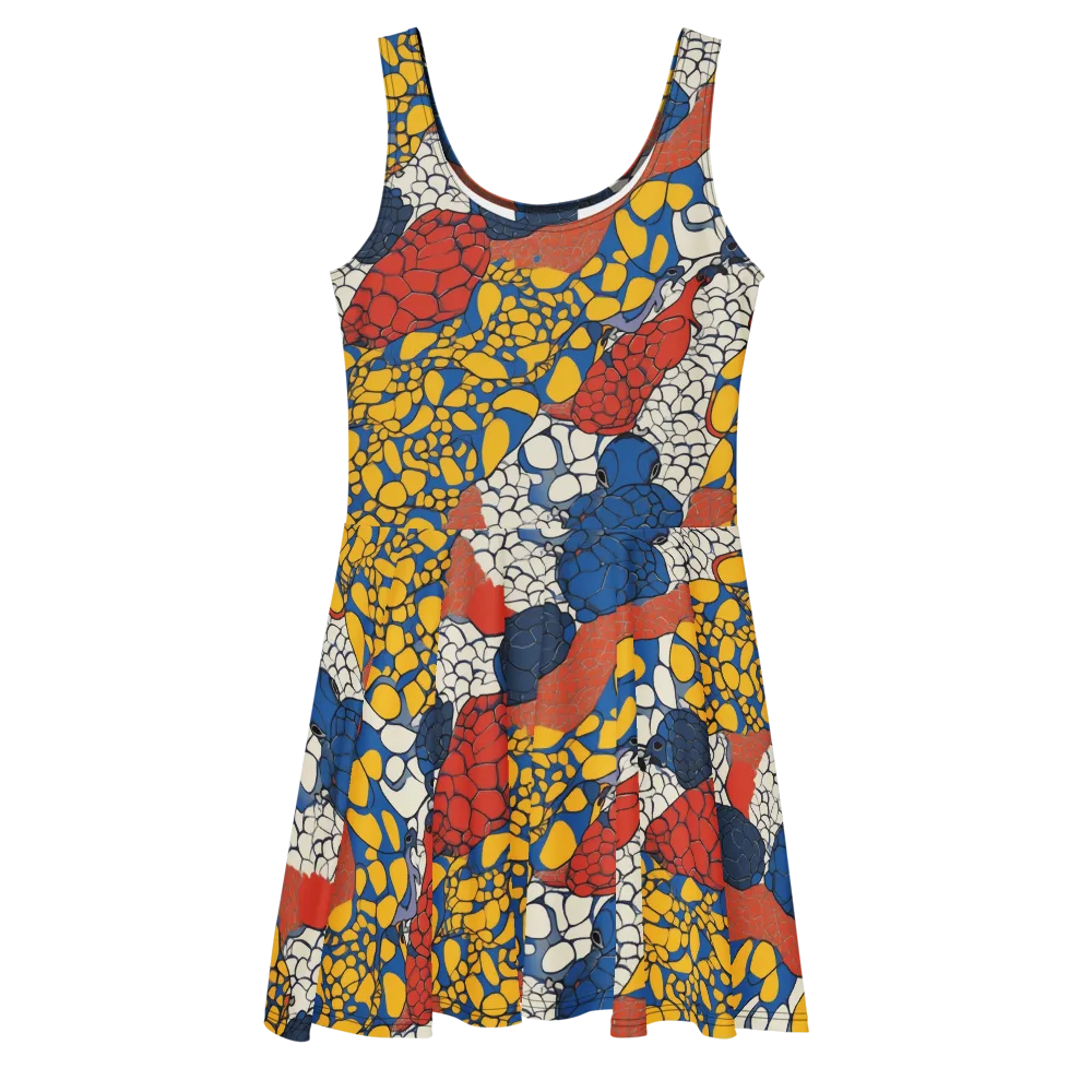 Chromatic Carapace on Skater Dress — Front
