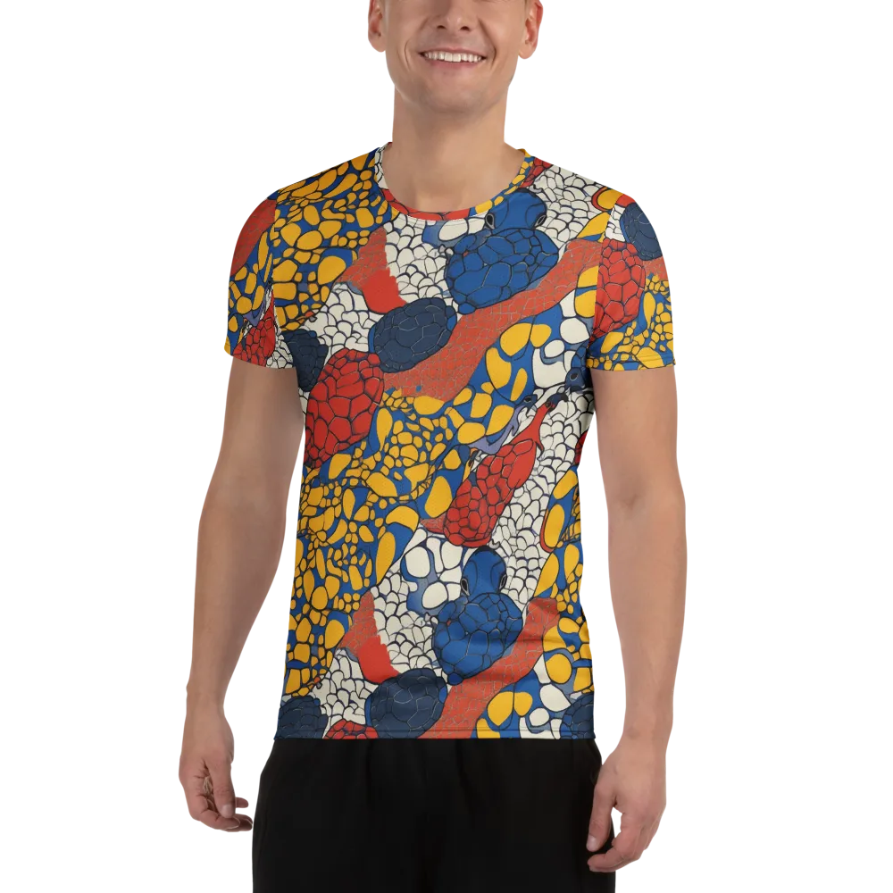 Chromatic Carapace on Men's Athletic T-Shirt — Front