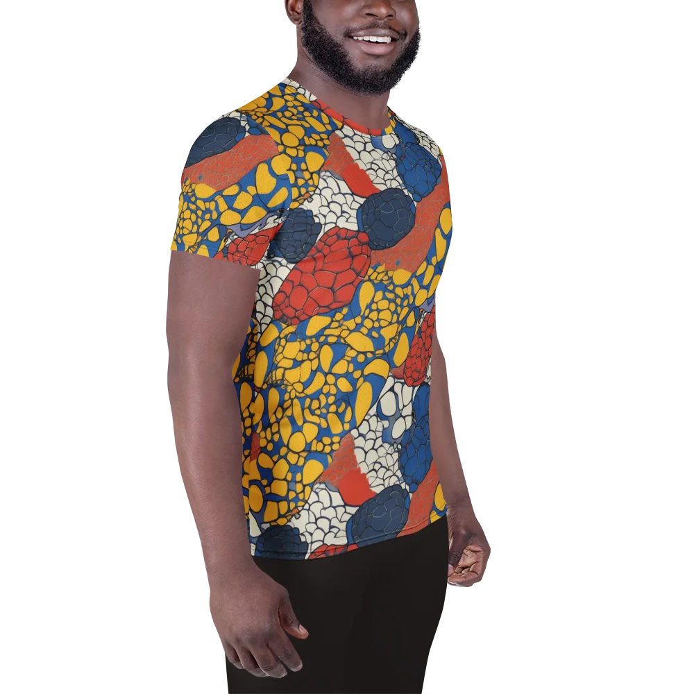 Chromatic Carapace on Men's Athletic T-Shirt — Right