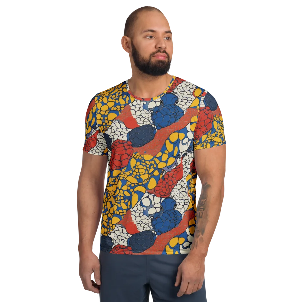 Chromatic Carapace on Men's Athletic T-Shirt — Front