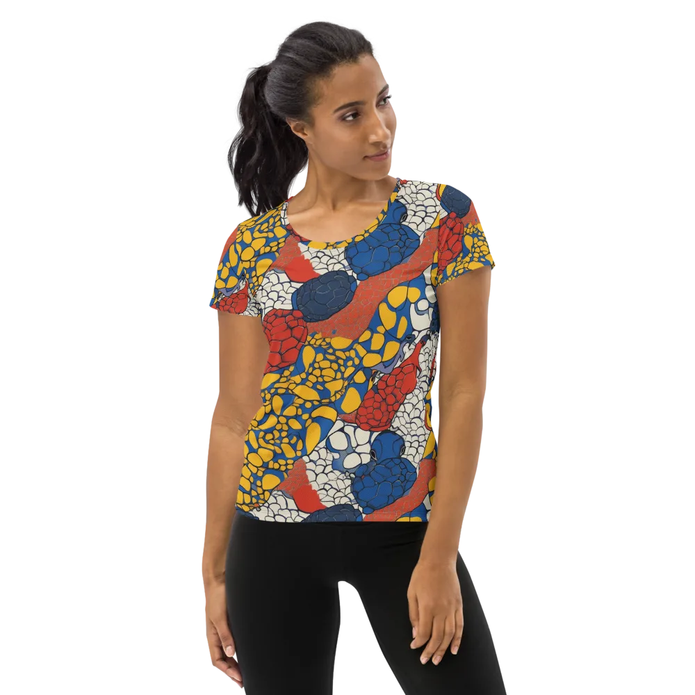 Chromatic Carapace on Women's Athletic T-Shirt — Front