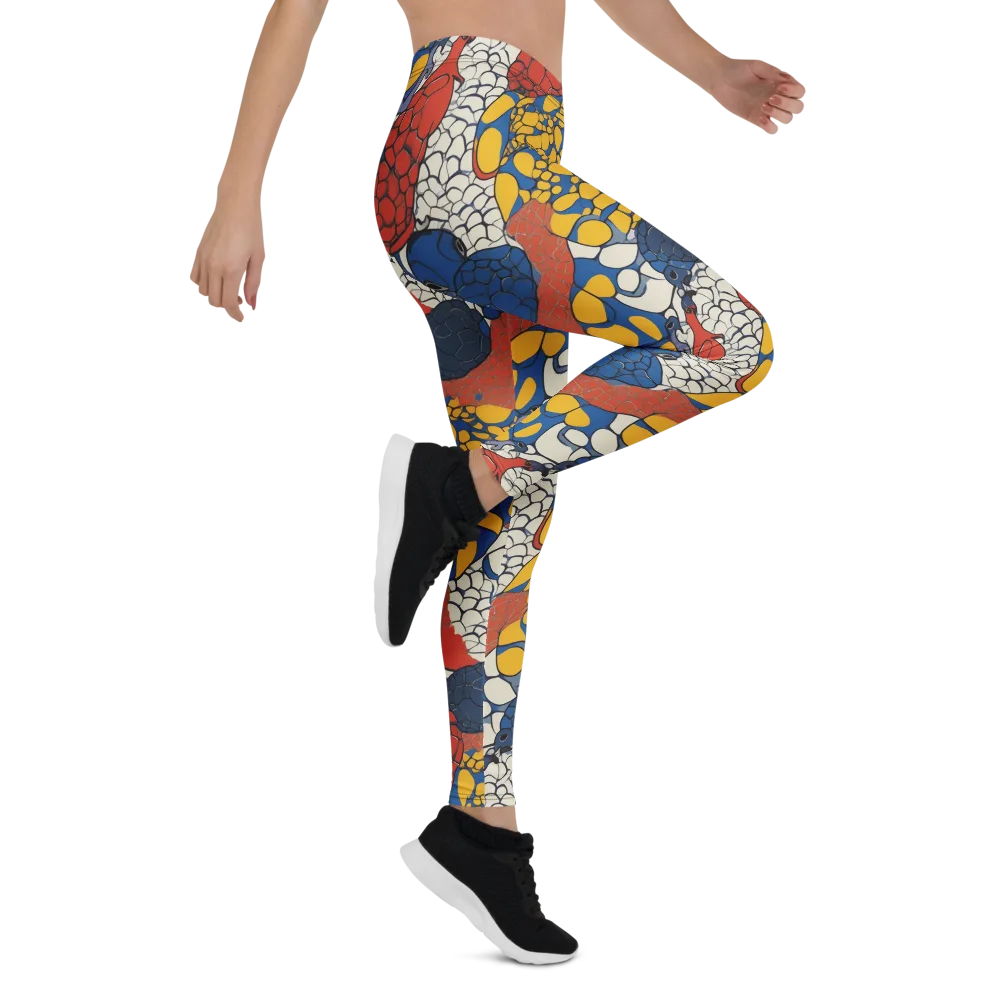 Chromatic Carapace on Leggings — Right