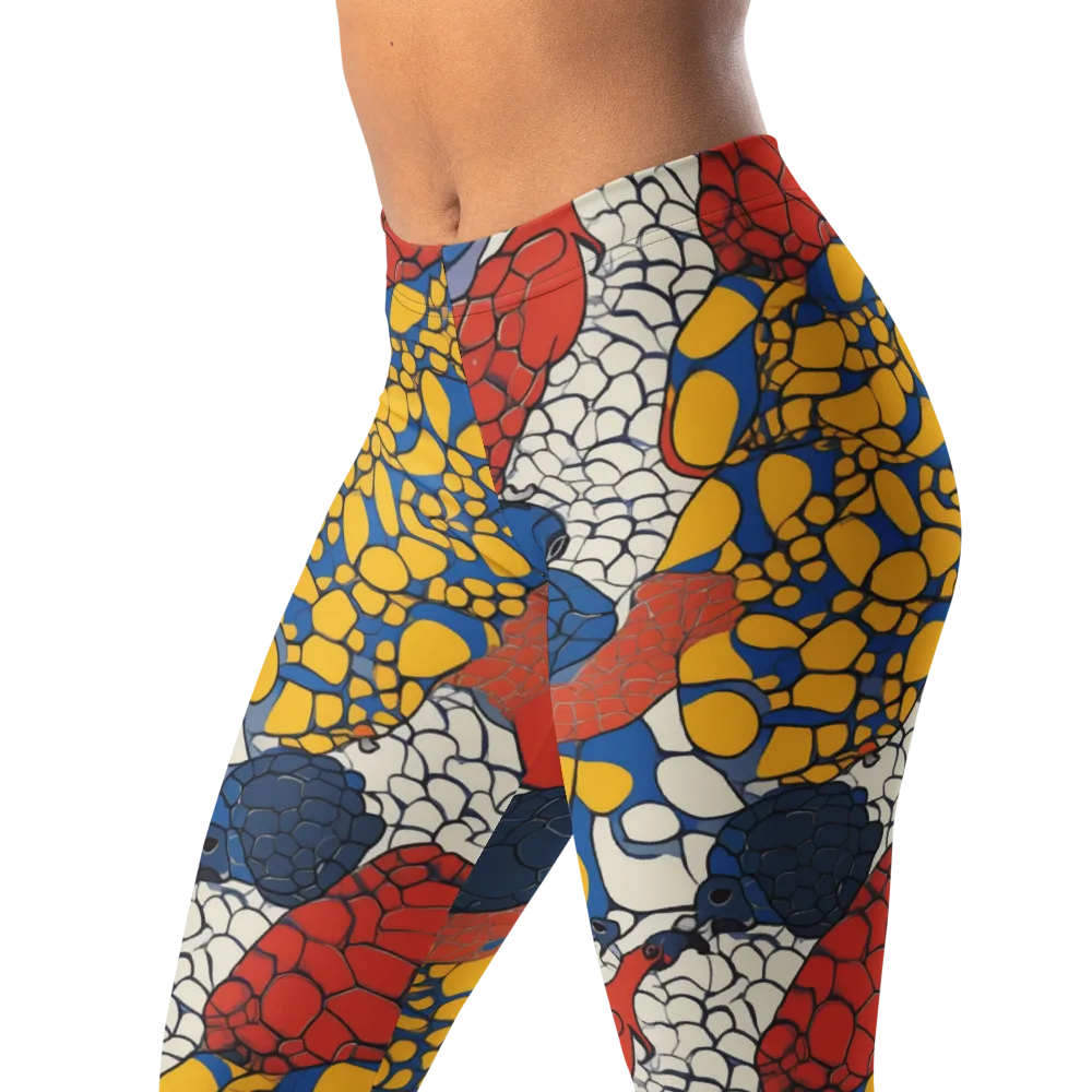 Chromatic Carapace on Leggings — Left Front