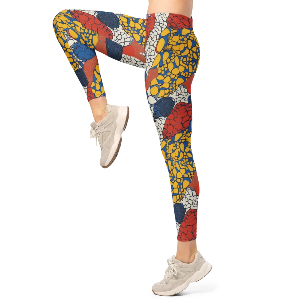 Chromatic Carapace on Leggings — Left