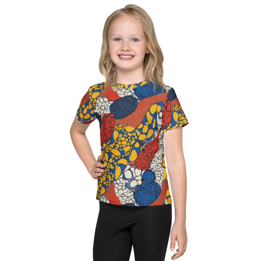 Chromatic Carapace on Kids Crew Neck T-Shirt — Front