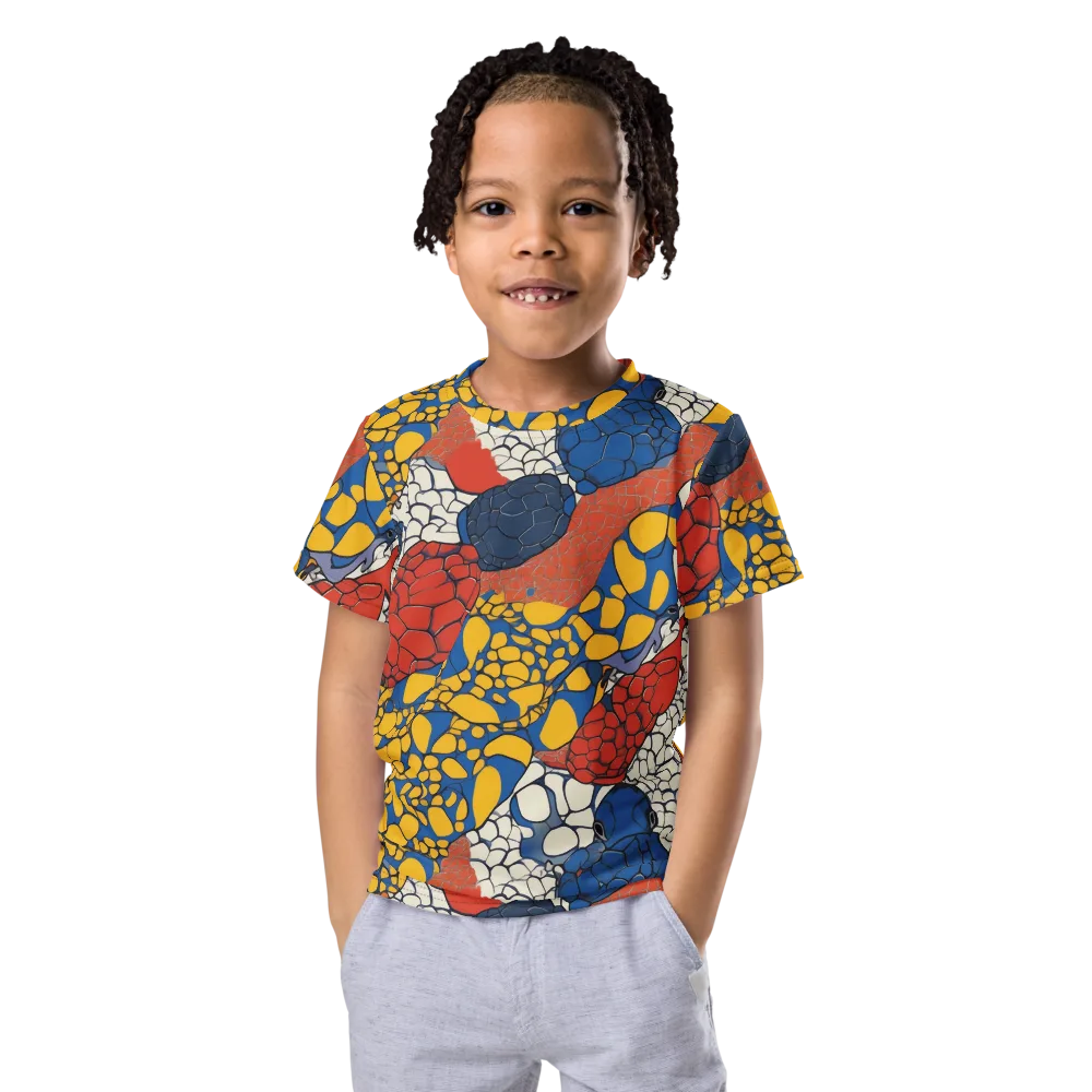 Chromatic Carapace on Kids Crew Neck T-Shirt — Front