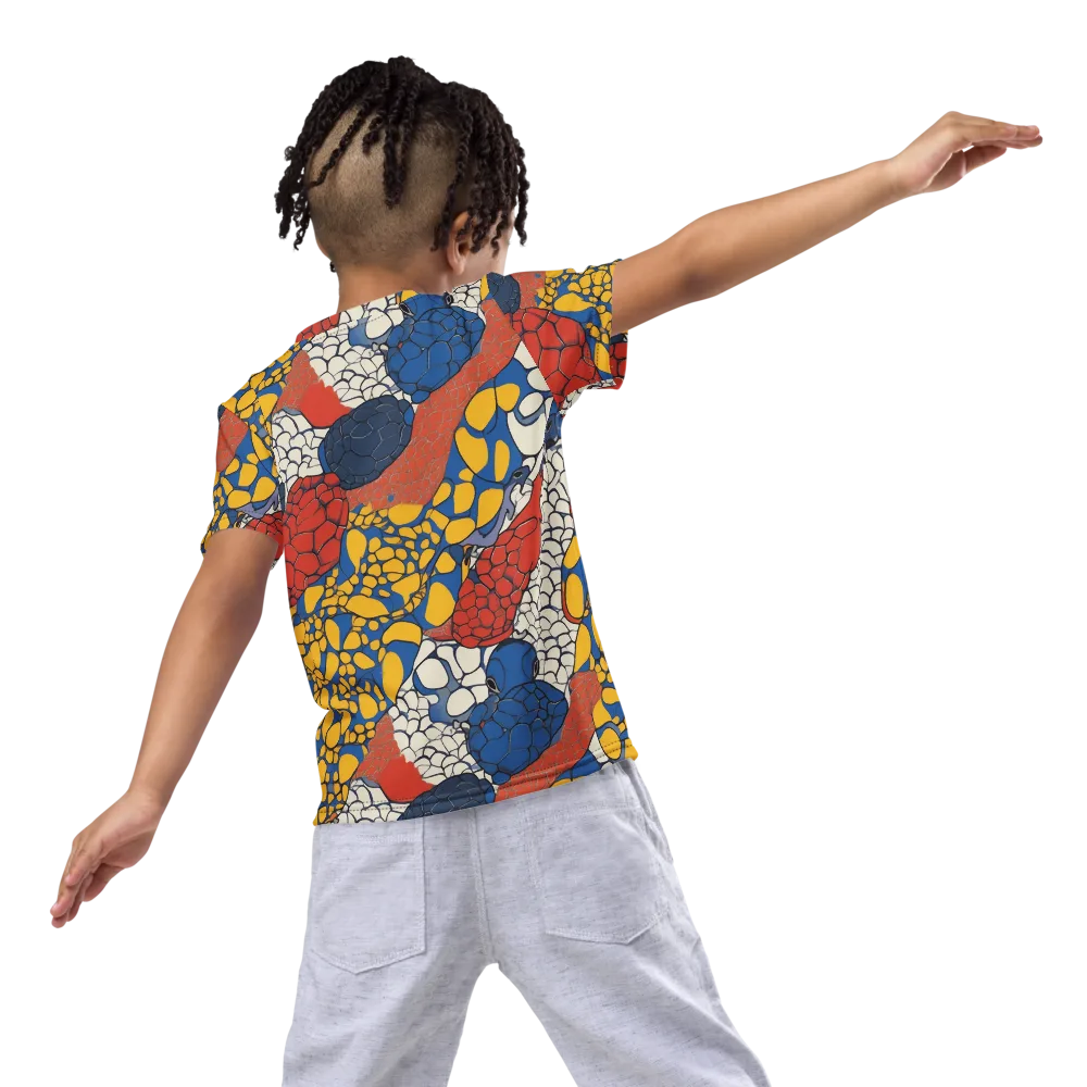 Chromatic Carapace on Kids Crew Neck T-Shirt — Back
