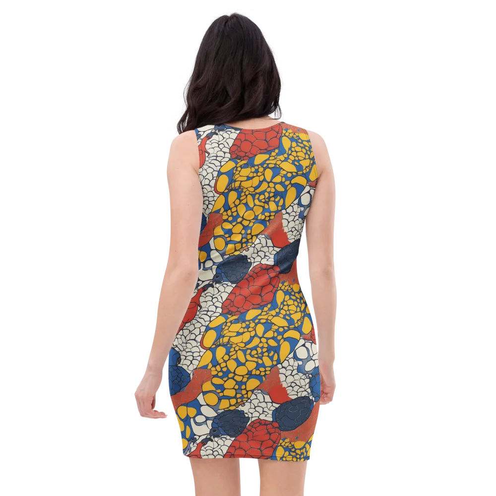 Chromatic Carapace on Bodycon Dress — Back