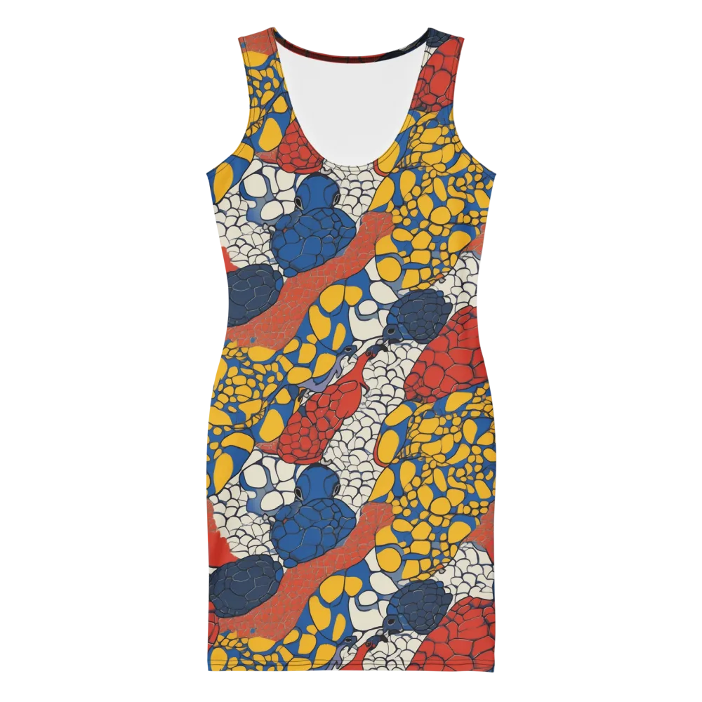Chromatic Carapace on Bodycon Dress — Front