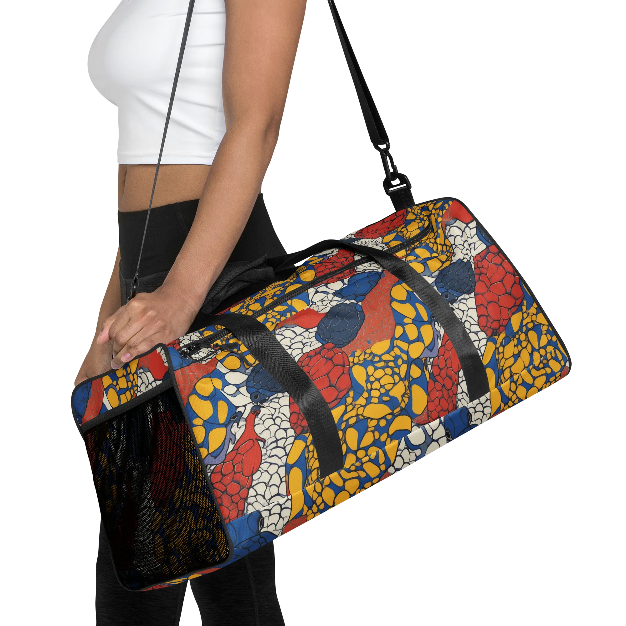 Chromatic Carapace on Duffle Bag — Front