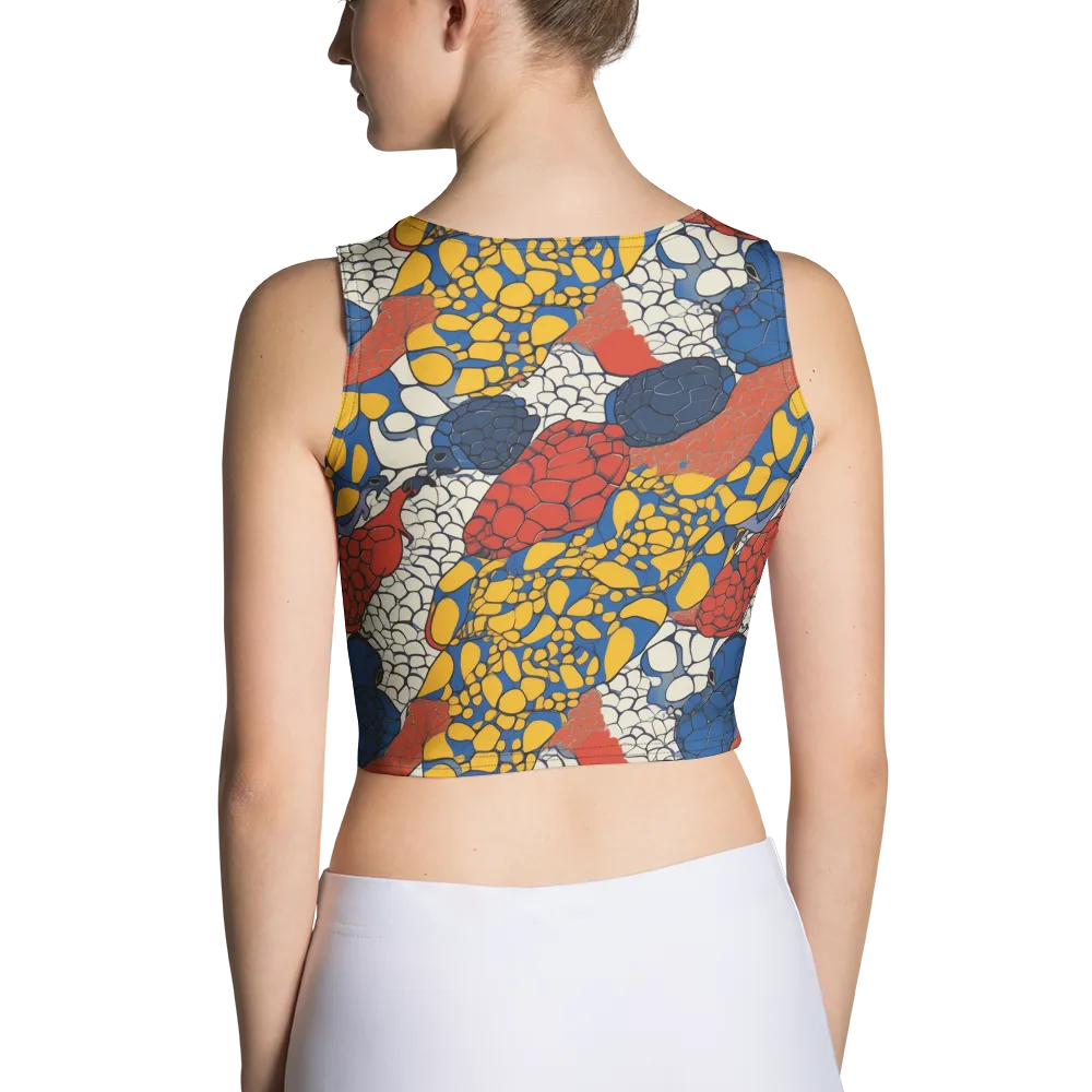 Chromatic Carapace on Crop Top — Back