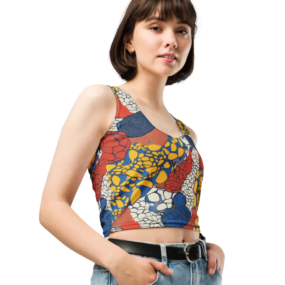 Chromatic Carapace on Crop Top — Right Front