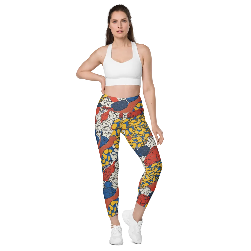 Chromatic Carapace on Leggings with Pockets — Front