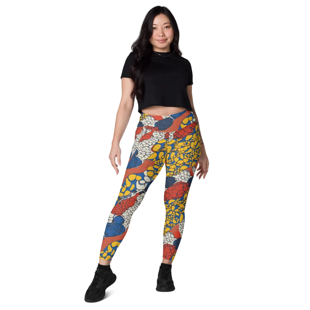 Chromatic Carapace on Leggings with Pockets — Front