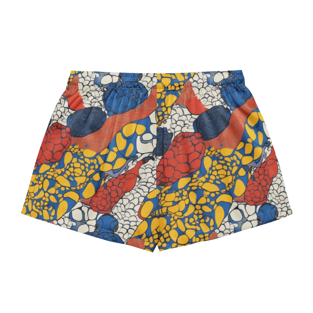 Chromatic Carapace on Women's Pajama Shorts — Back