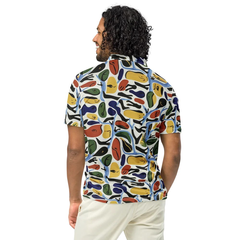 Matisse After Dark on Men's Slim Fit Polo Shirt — Back