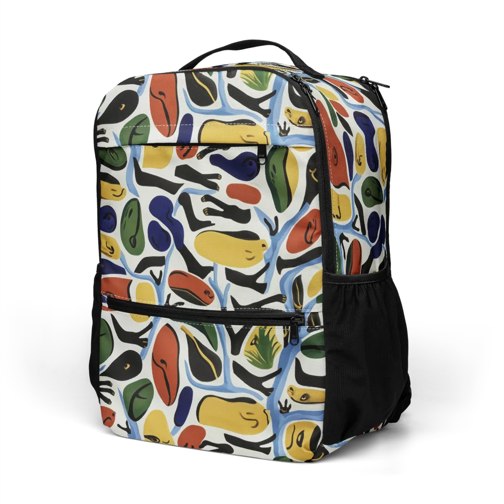 Matisse After Dark on Utility Backpack — Left Front