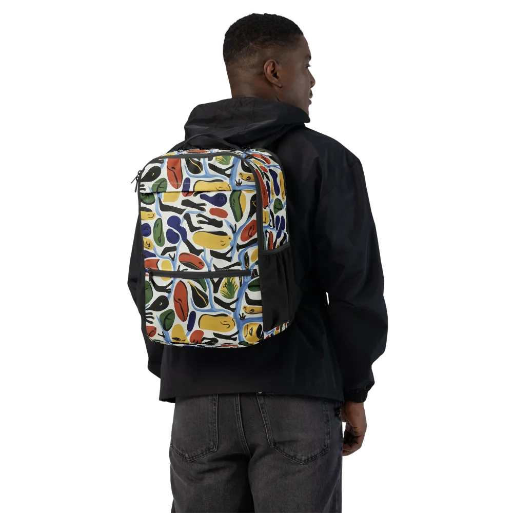 Matisse After Dark on Utility Backpack — Back