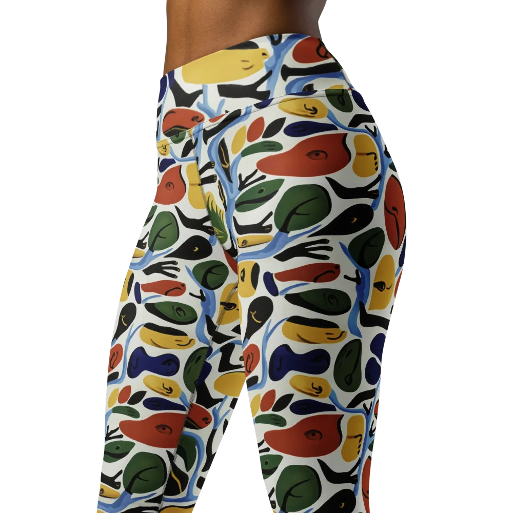 Matisse After Dark on Yoga Leggings — Left Front