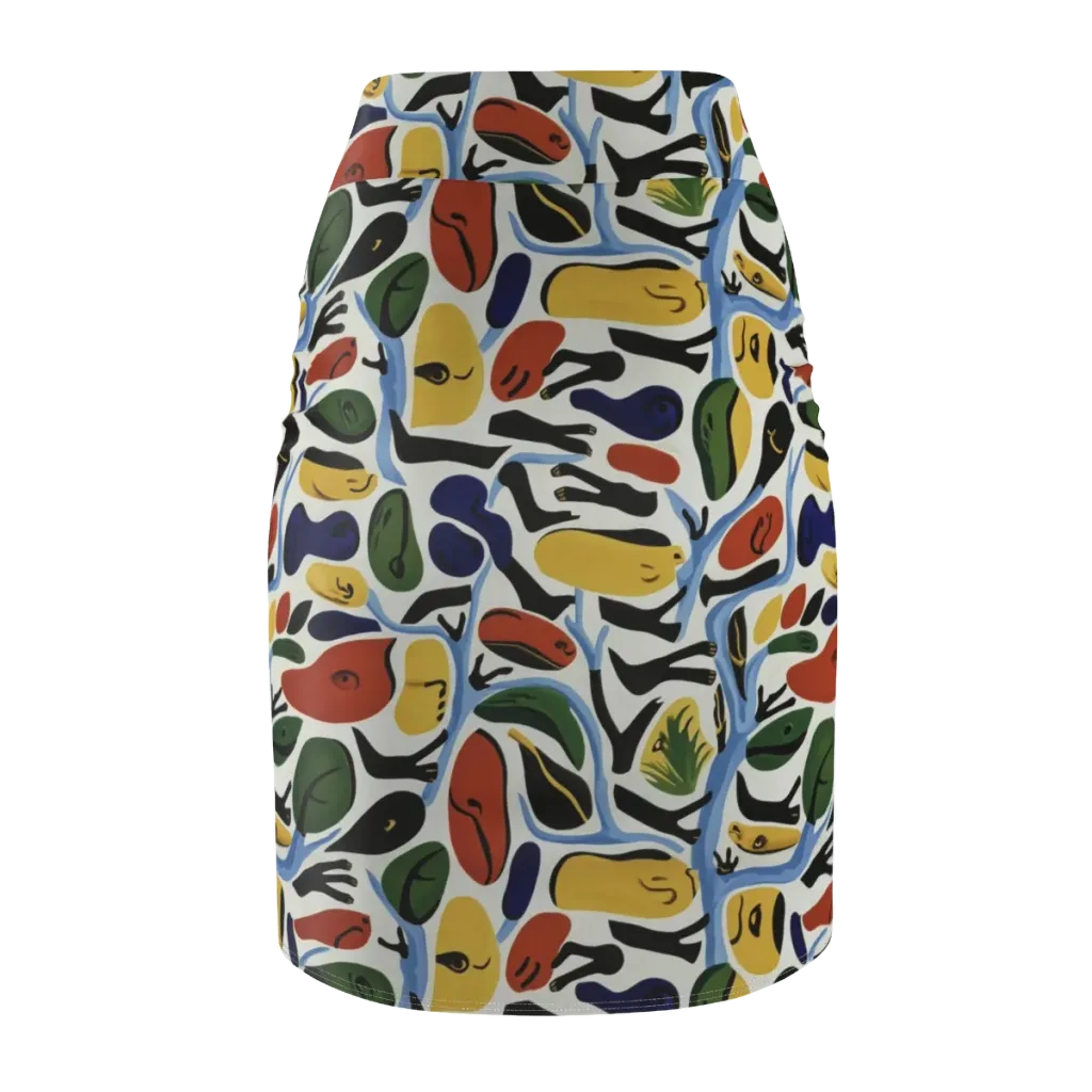 Matisse After Dark on Pencil Skirt — Back
