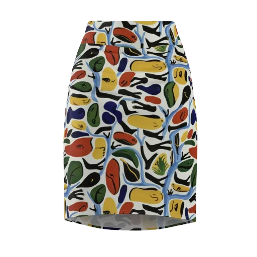 Matisse After Dark on a Pencil Skirt