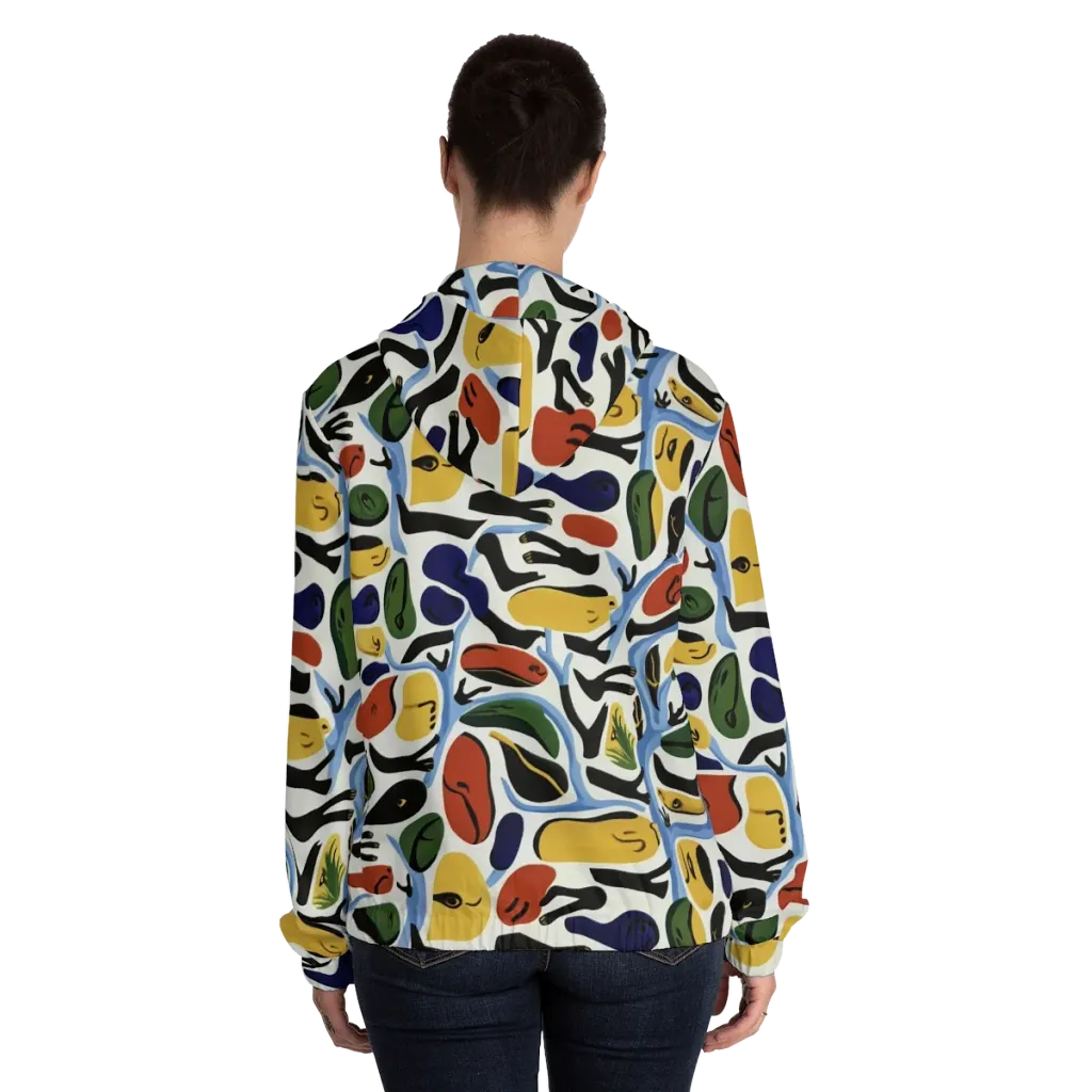 Matisse After Dark on Women's Full-Zip Hoodie — Back On Person