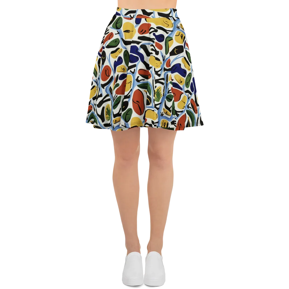 Matisse After Dark on Skater Skirt — Front