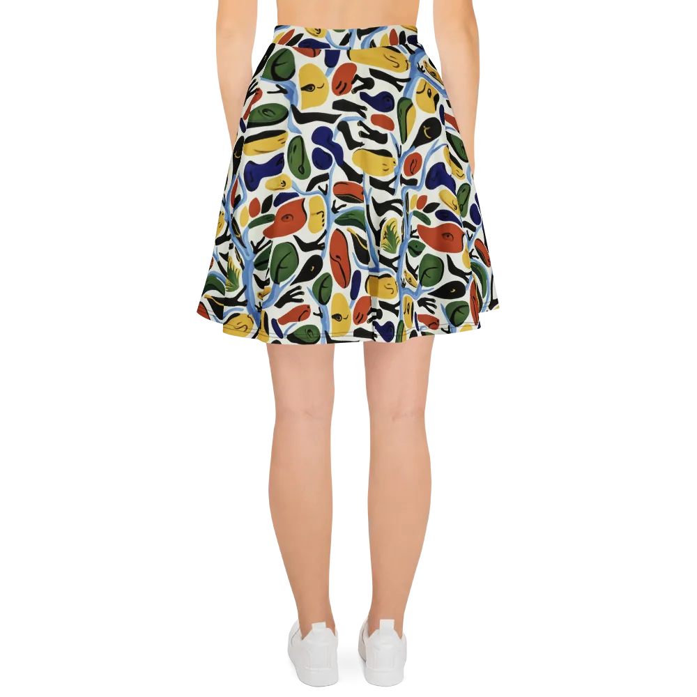 Matisse After Dark on Skater Skirt — Back