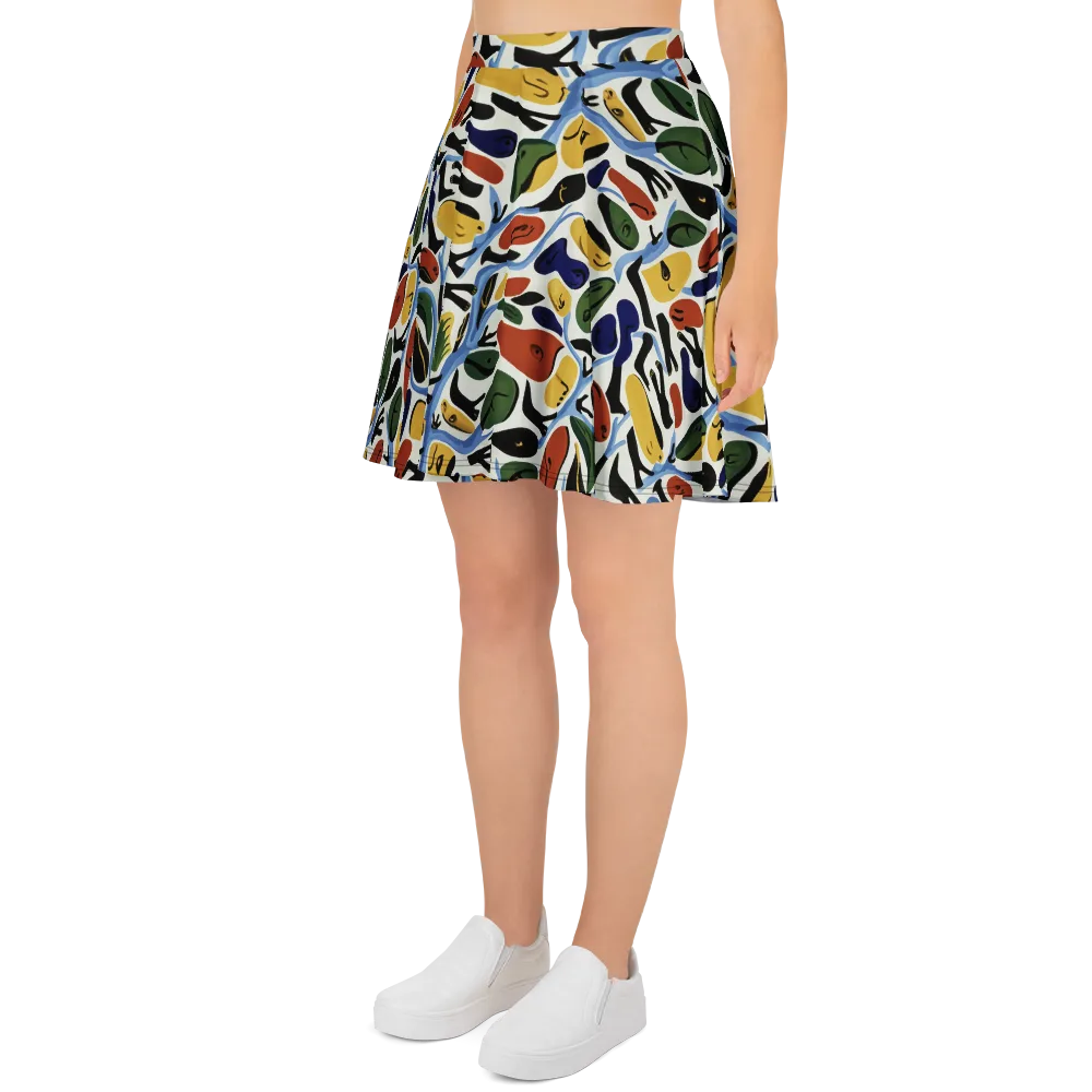 Matisse After Dark on Skater Skirt — Left