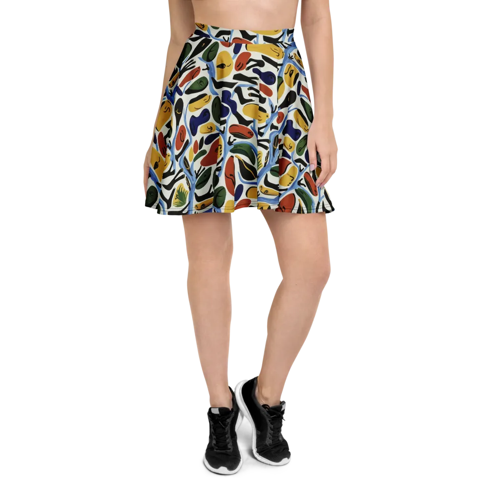 Matisse After Dark on Skater Skirt — Front