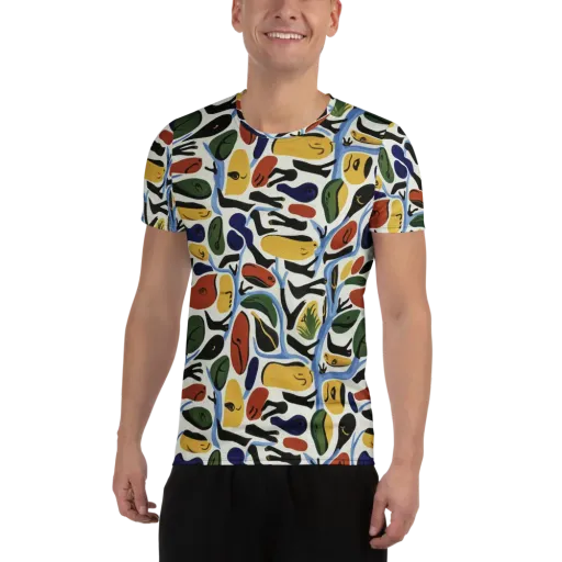 Matisse After Dark on a Men's Athletic T-Shirt