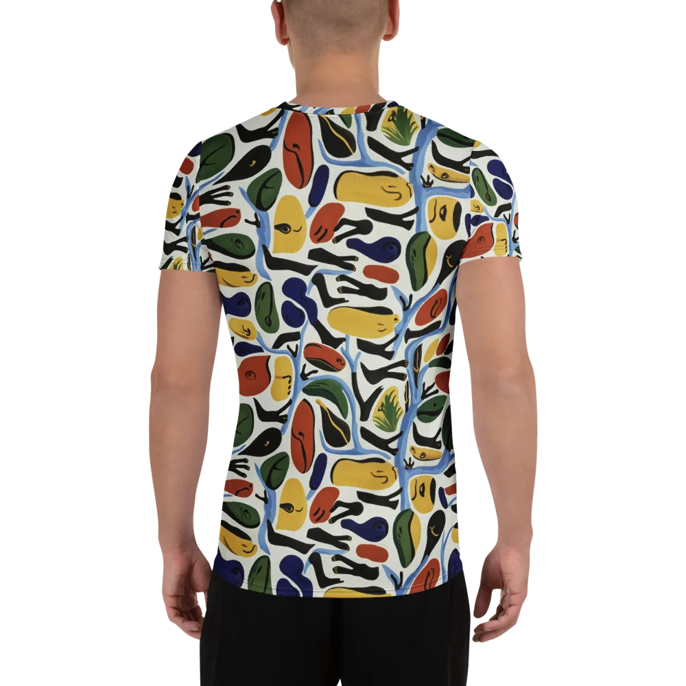Matisse After Dark on Men's Athletic T-Shirt — Back