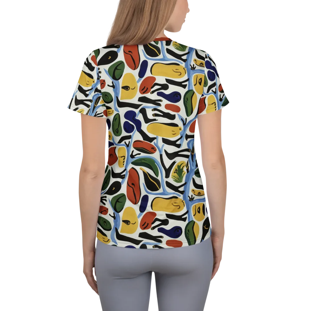 Matisse After Dark on Women's Athletic T-Shirt — Back