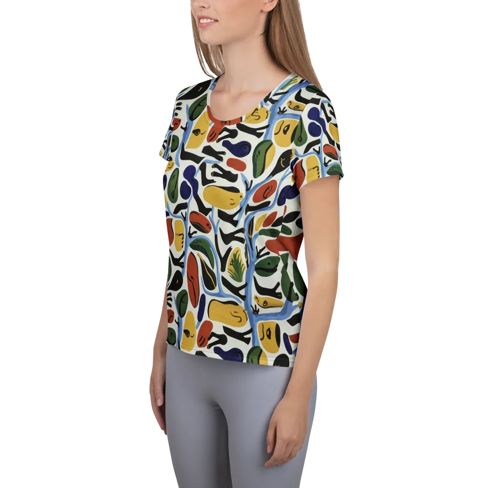Matisse After Dark on Women's Athletic T-Shirt — Left