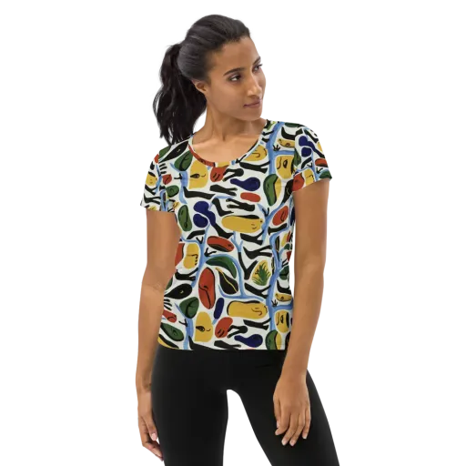 Matisse After Dark on a Women's Athletic T-Shirt