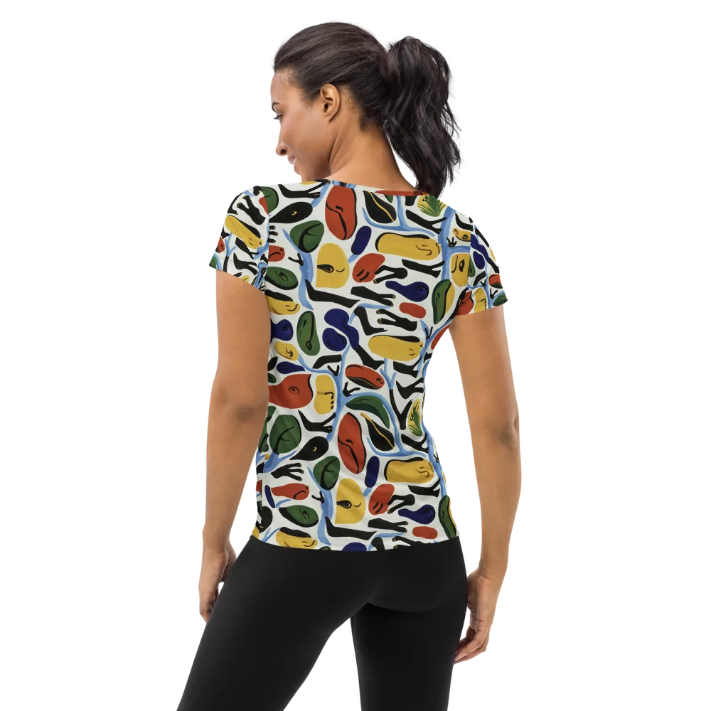 Matisse After Dark on Women's Athletic T-Shirt — Back